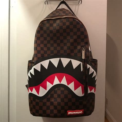 sprayground lv shark|sprayground shark luggage.